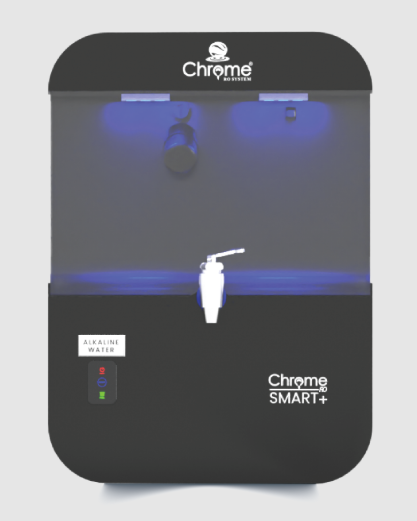 Chrome Smart+ Black Alkaline RO Water Purifier