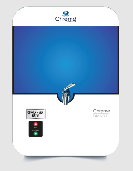 Chrome Smart+ White Copper Alkaline RO Water Purifier