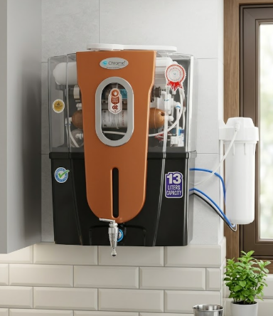 Chrome 13L Copper RO Water Purifier